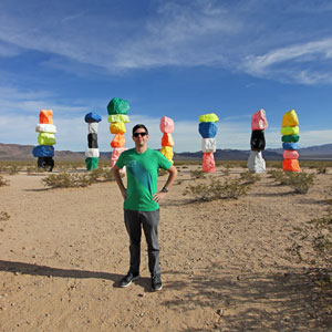 Visiting Seven Magic Mountains Art Installation in Nevada